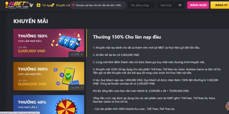 NBET - Nhà cái trực tuyến uy tín hàng đầu thị trường châu Á 2 Nbet