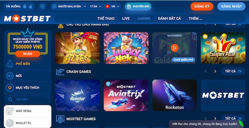 Mostbet - Top nhà cái cá cược trực tuyến công bằng nhất 2024 3 Các Sản Phẩm Tại Mostbet