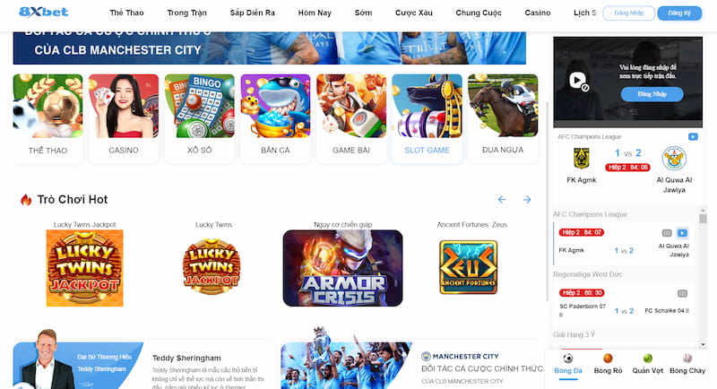 8XBET - Nhà cái cá cược thể thao uy tín hàng đầu Châu Á 2 Thiết Kế Giao Diện