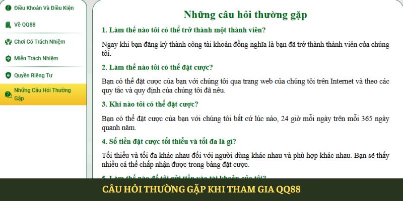 QQ88 - Nhà Cái Cá Cược Uy Tín Nhất Việt Nam 2026 9 Câu Hỏi Thường Gặp Khi Tham Gia Qq88